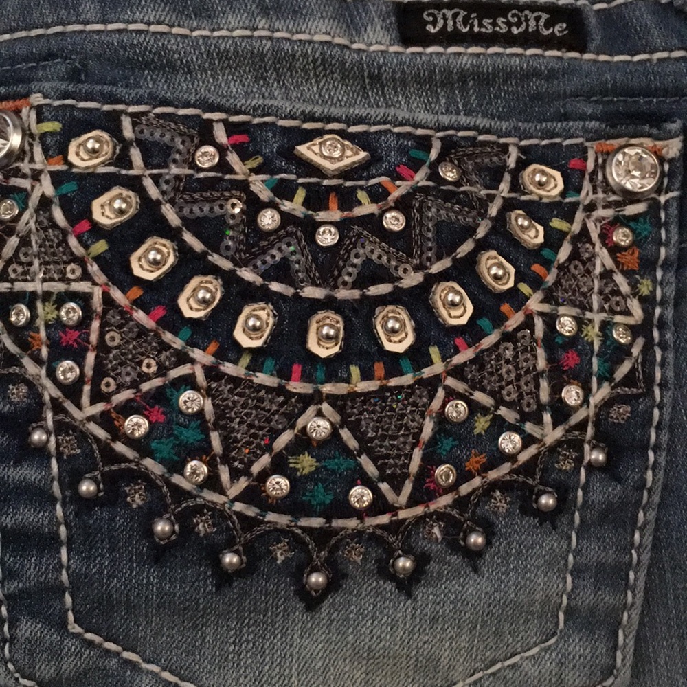 ONE LEFT!! Miss me capri jeans size 28 - Picture 6 of 8
